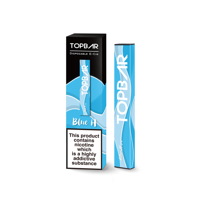 Blue H Topbar Disposable ECig 300 puffs 20MG Steamworks